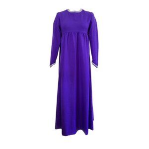 1960s Purple Evening Gown